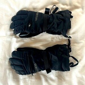 Burton Kid’s DryRide Ski and Snowboard Gloves, Black, S